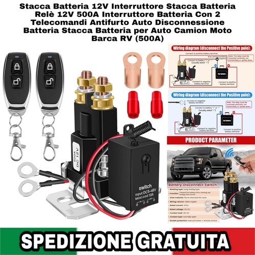 Stacca batteria 12v - batteria,