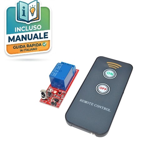 Modulo relè 12v 10a ricevente - 12v,